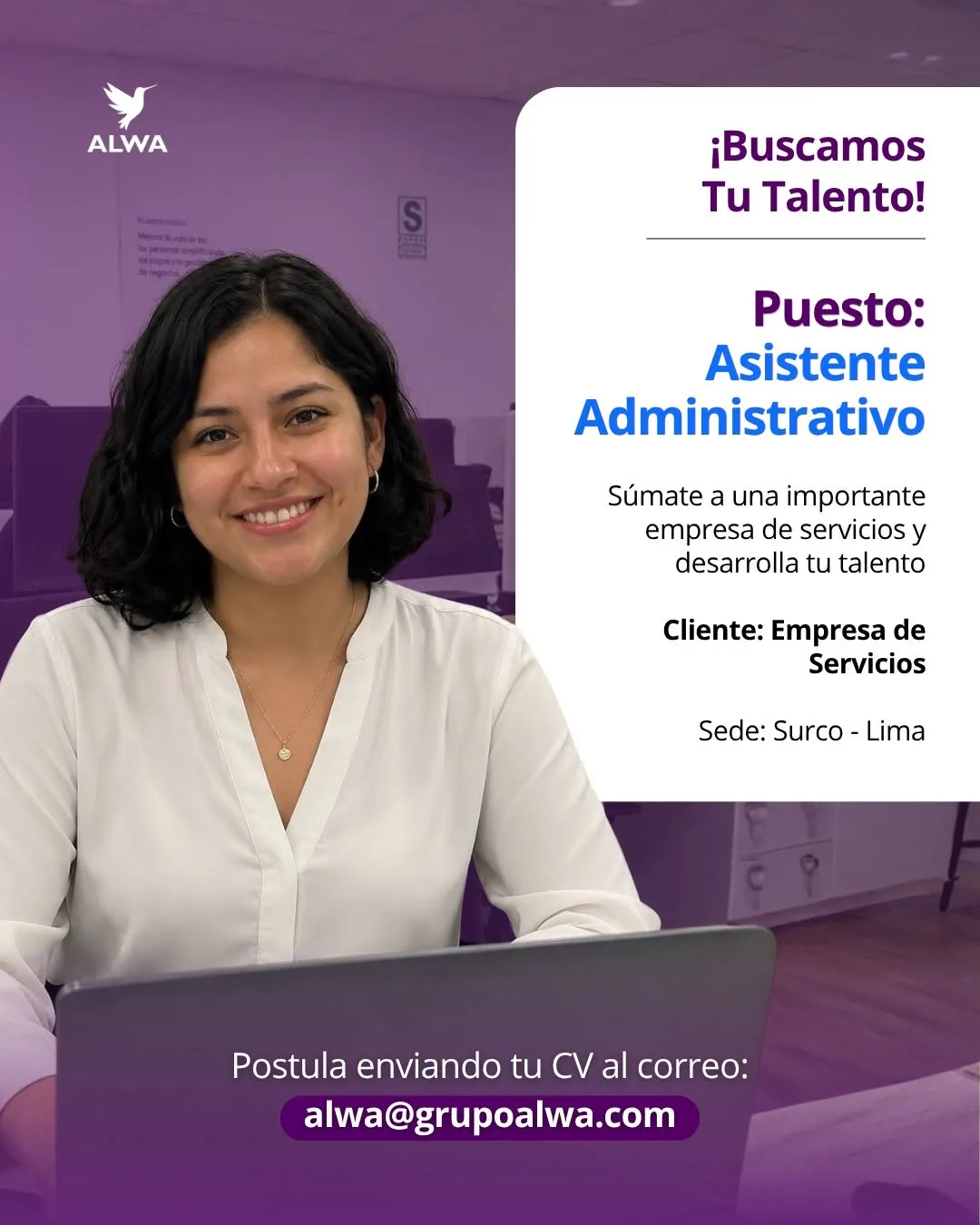 Aviso: Asistente administrativo — toca para verlo completo