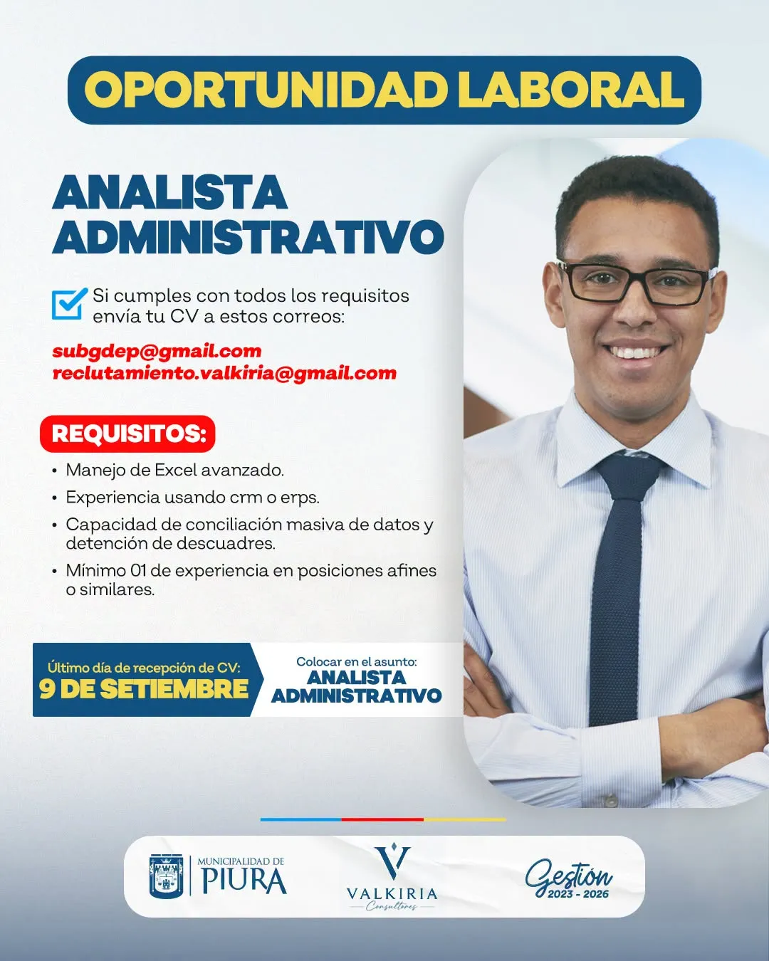 Aviso: Analista Administrativo — toca para verlo completo