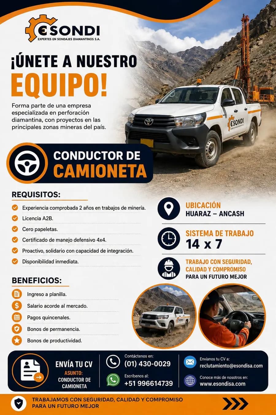 Aviso: Conductor — toca para verlo completo