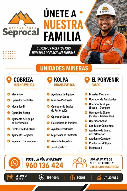 Aviso: CONVOCATORIA LABORAL — toca para verlo completo