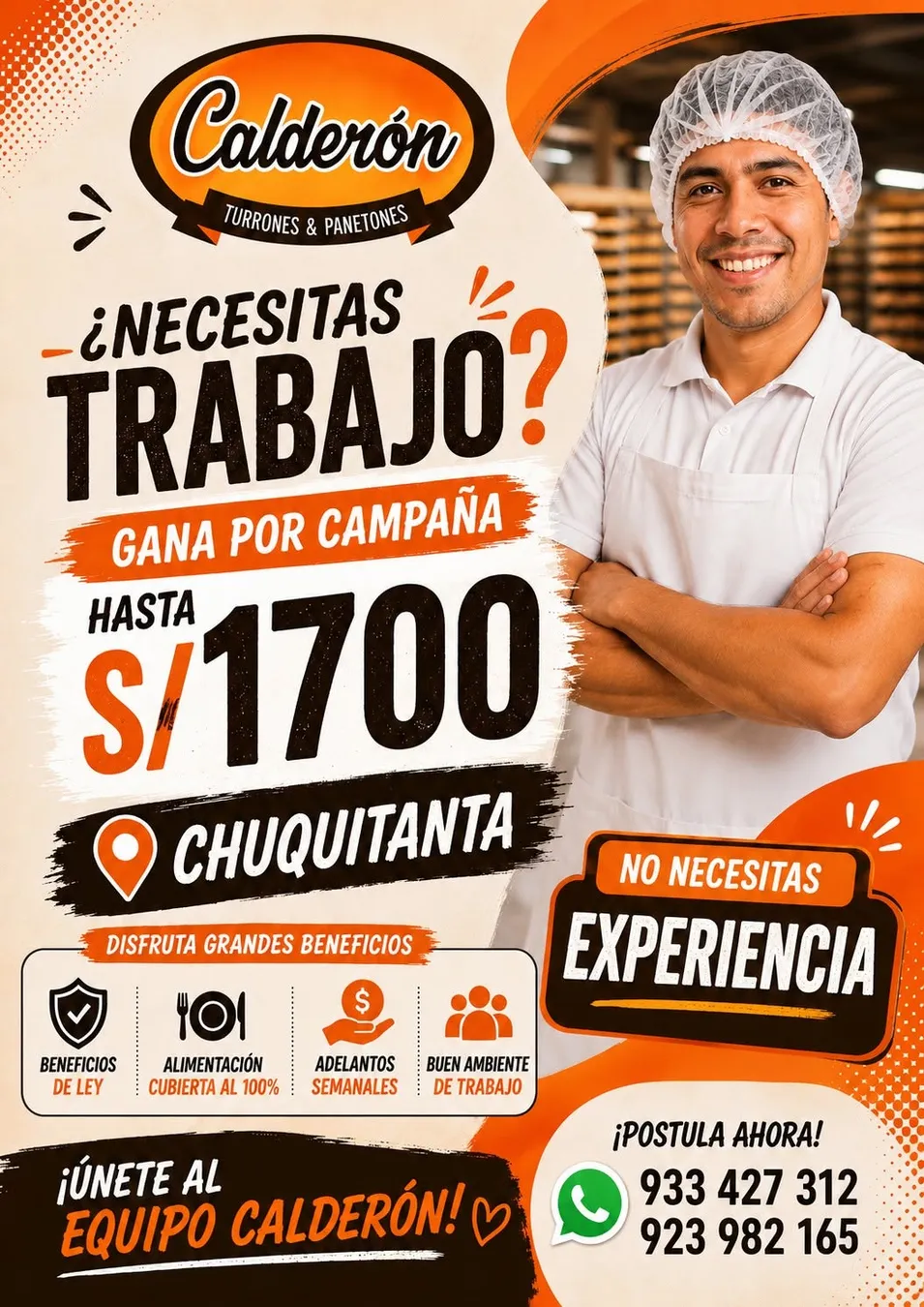 Aviso: CONVOCATORIA LABORAL — toca para verlo completo
