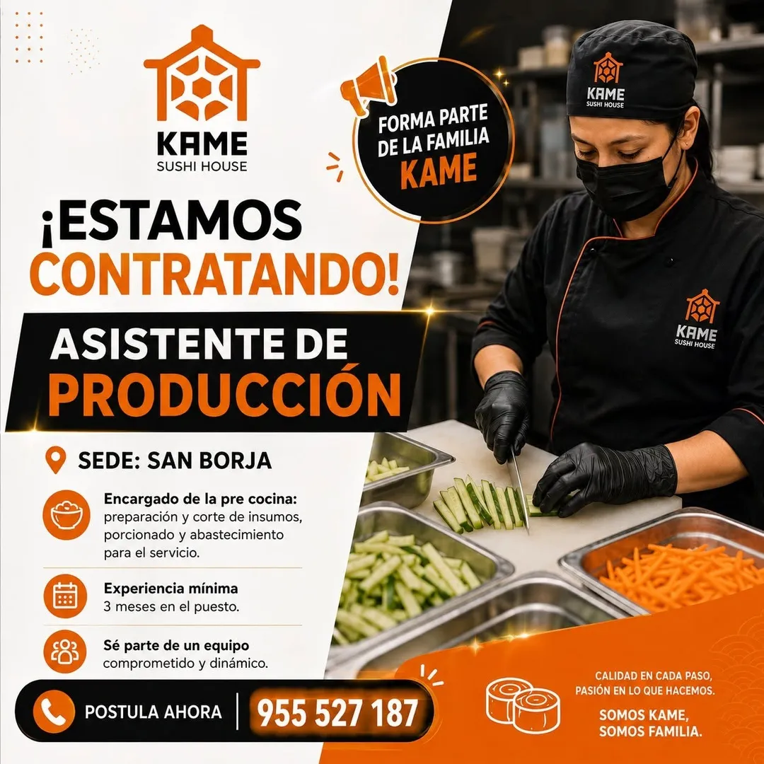 Aviso: Asistente de Producción — toca para verlo completo