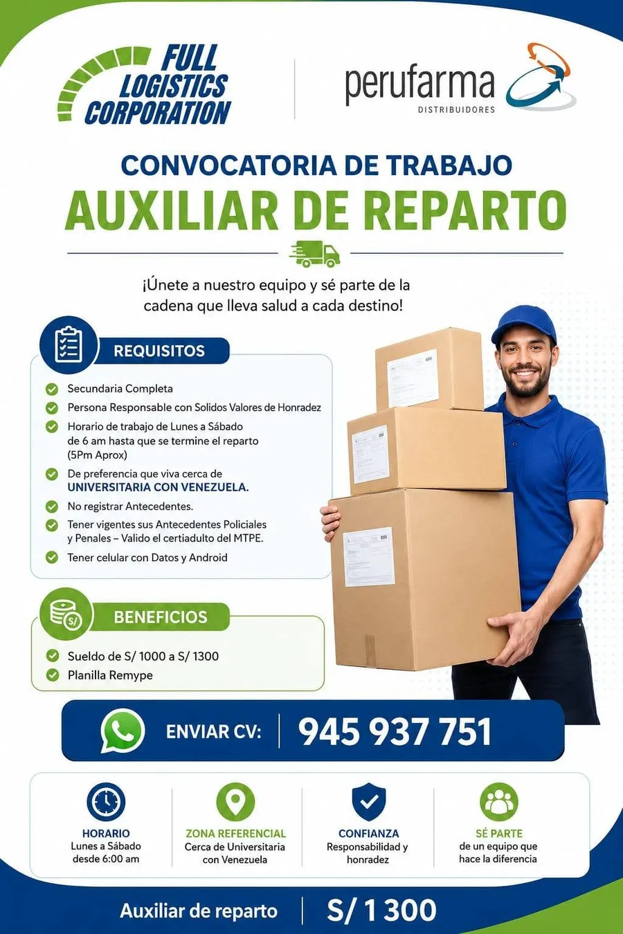 Aviso: AUXILIAR DE REPARTO — toca para verlo completo
