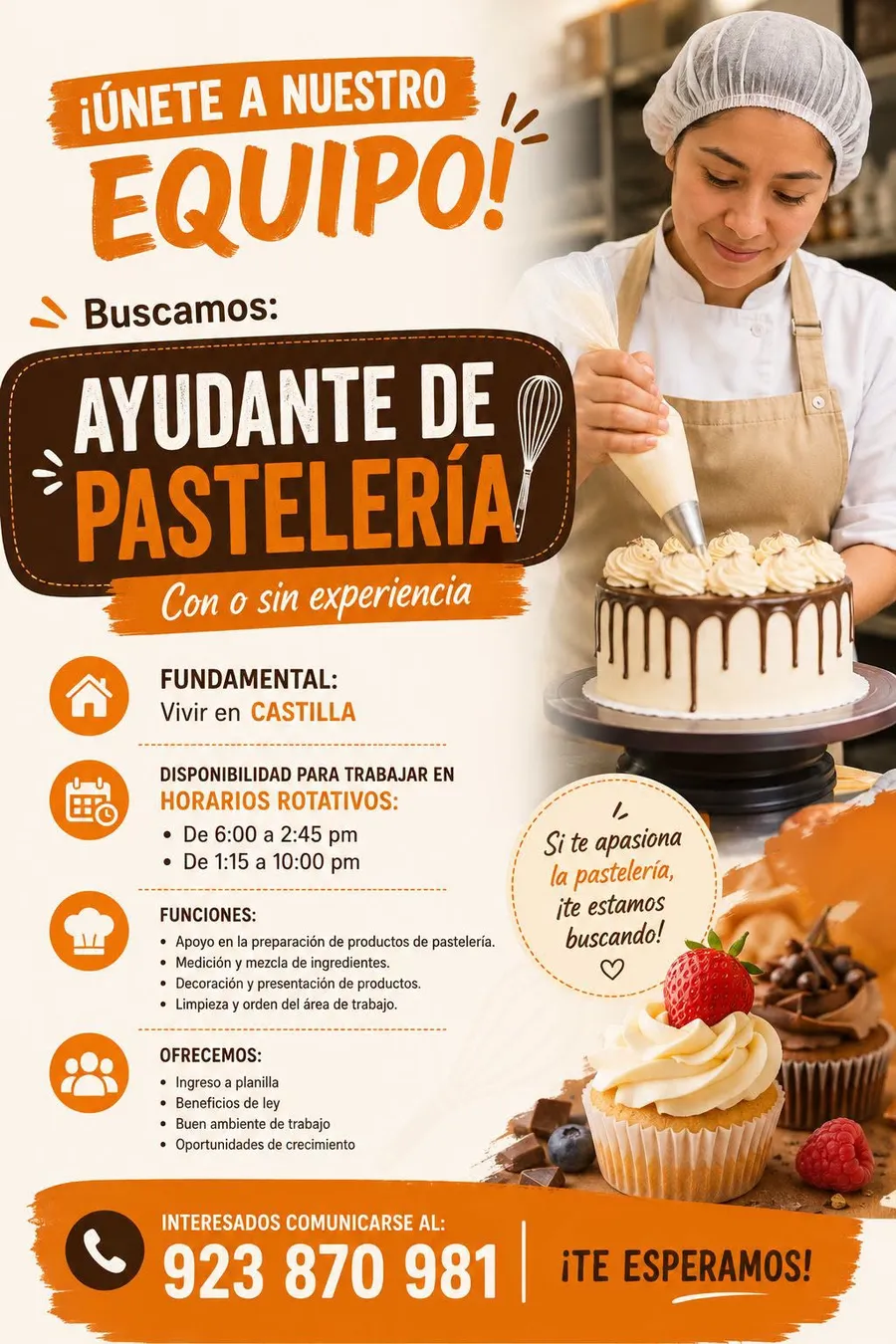 Aviso: Ayudante de Pasteleria — toca para verlo completo