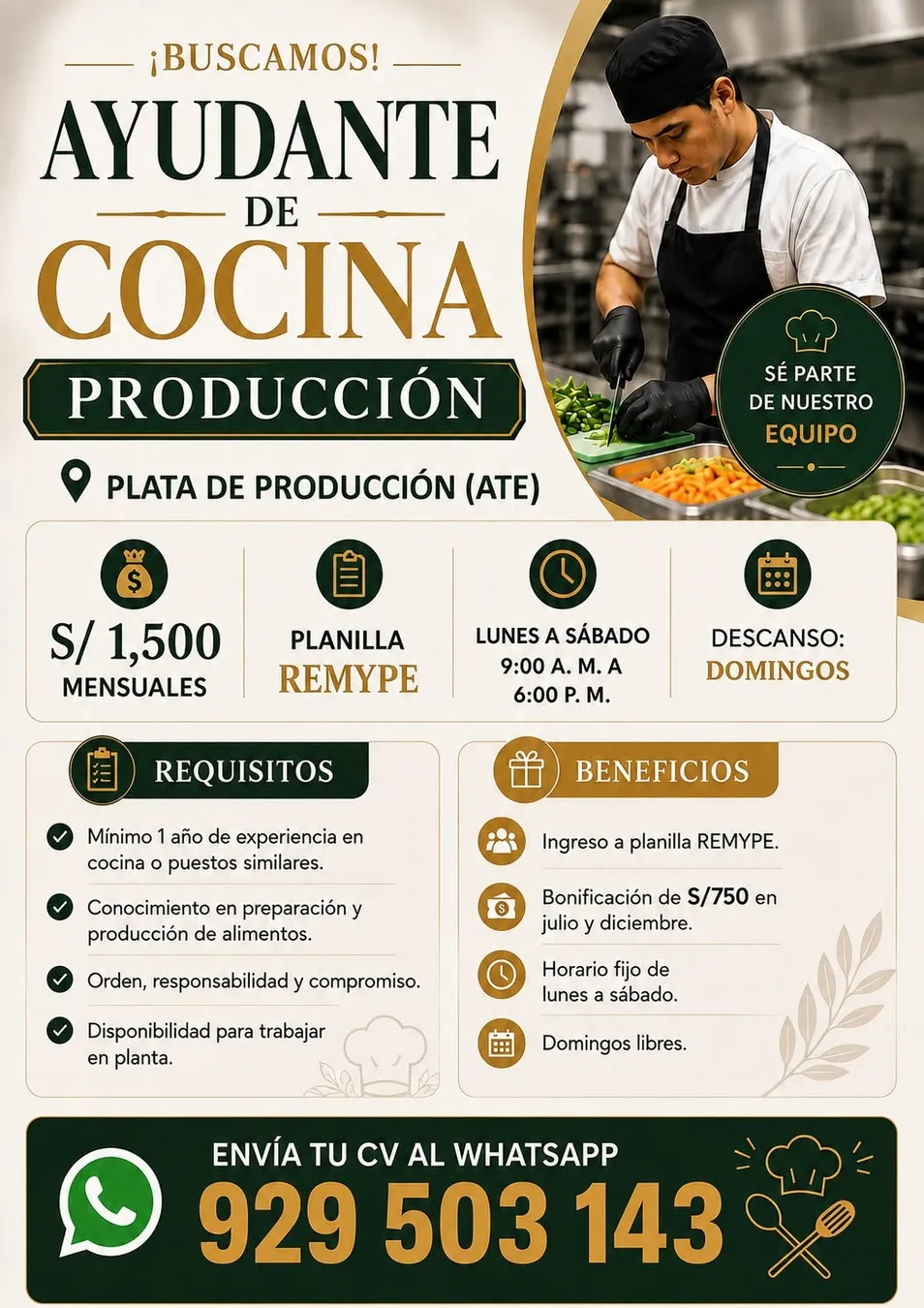 Aviso: Ayudante de Cocina — toca para verlo completo