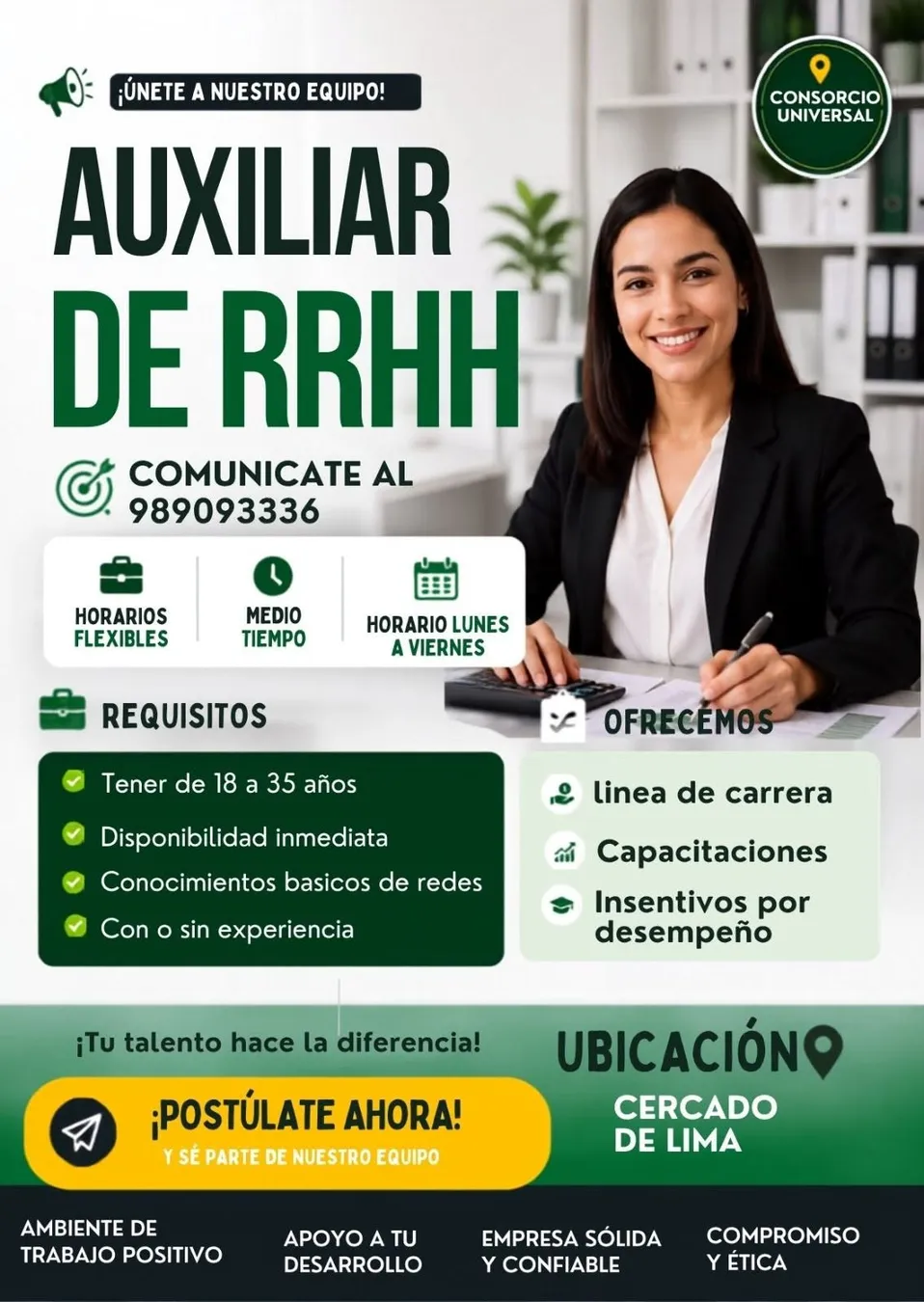 Aviso: Auxiliar en RRHH — toca para verlo completo