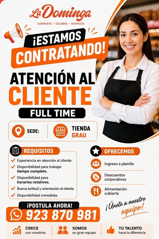 Aviso: ATENCIÓN AL CLIENTE — toca para verlo completo