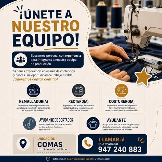 Aviso: PERSONAL DE PRODUCCIÓN — toca para verlo completo