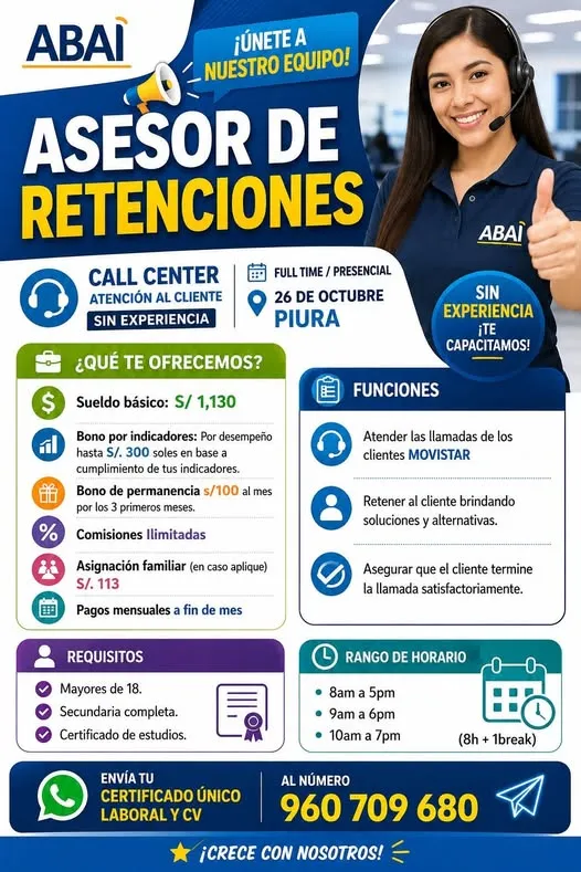 Aviso: ASESOR DE RETENCIONES — toca para verlo completo