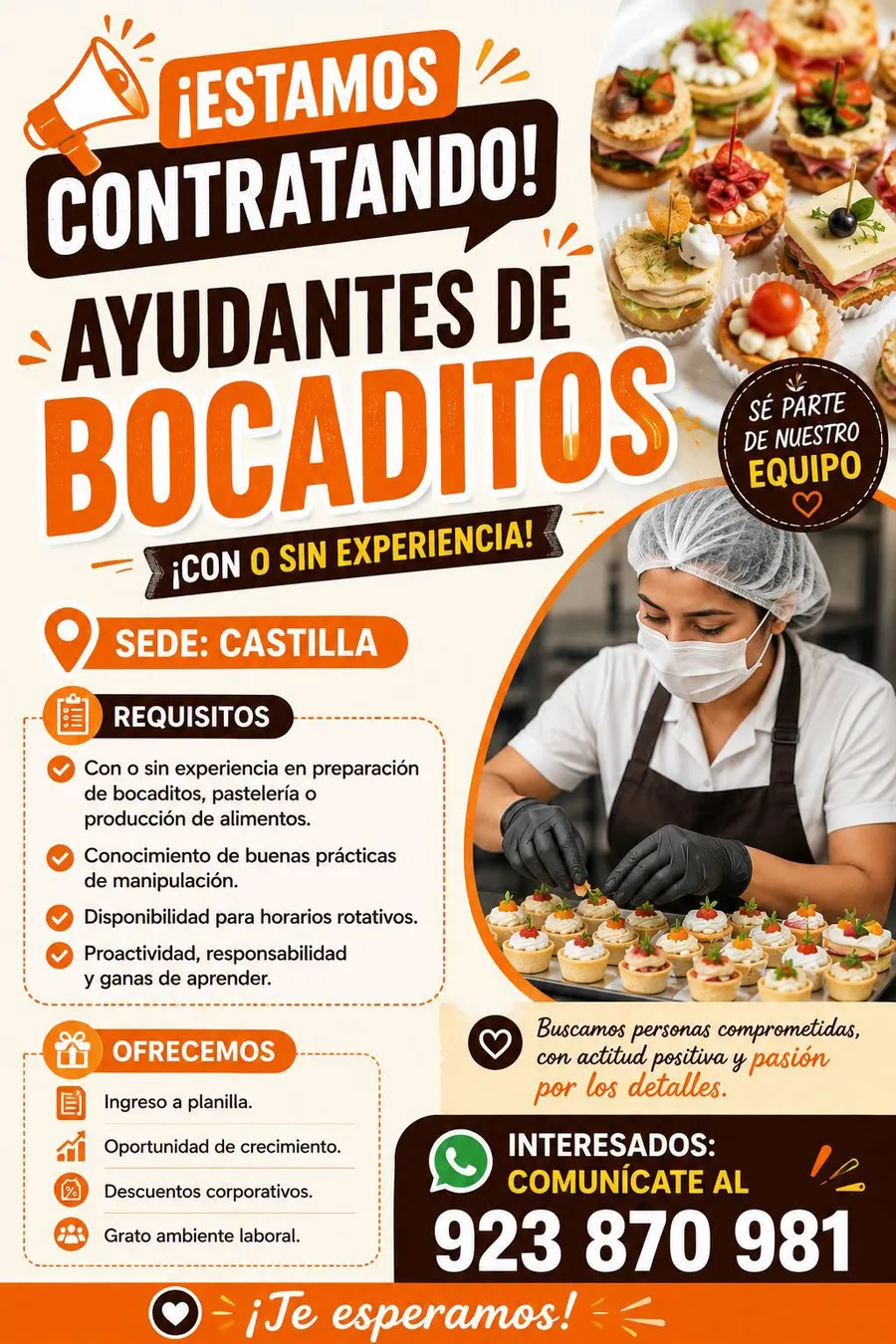 Aviso: AYUDANTES DE BOCADITOS — toca para verlo completo