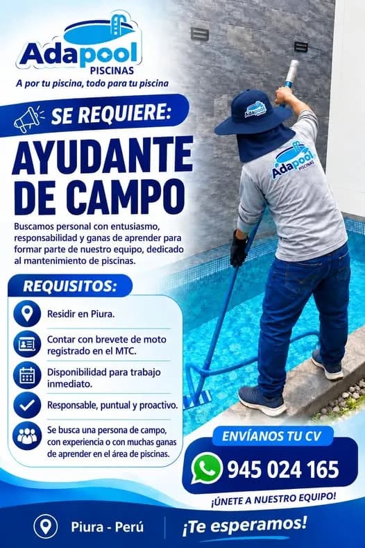 Aviso: AYUDANTE DE CAMPO — toca para verlo completo