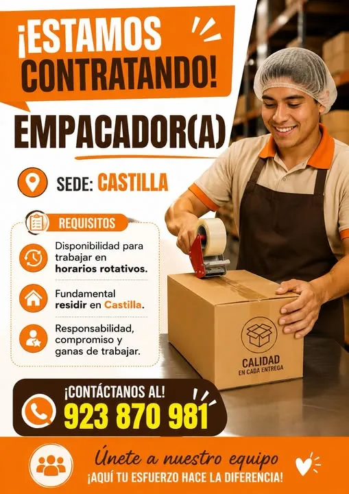 Aviso: EMPACADORA — toca para verlo completo