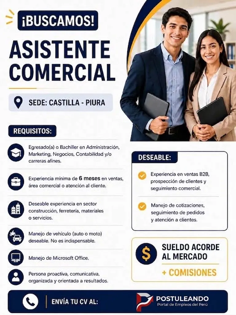 Aviso: ASISTENTE COMERCIAL — toca para verlo completo