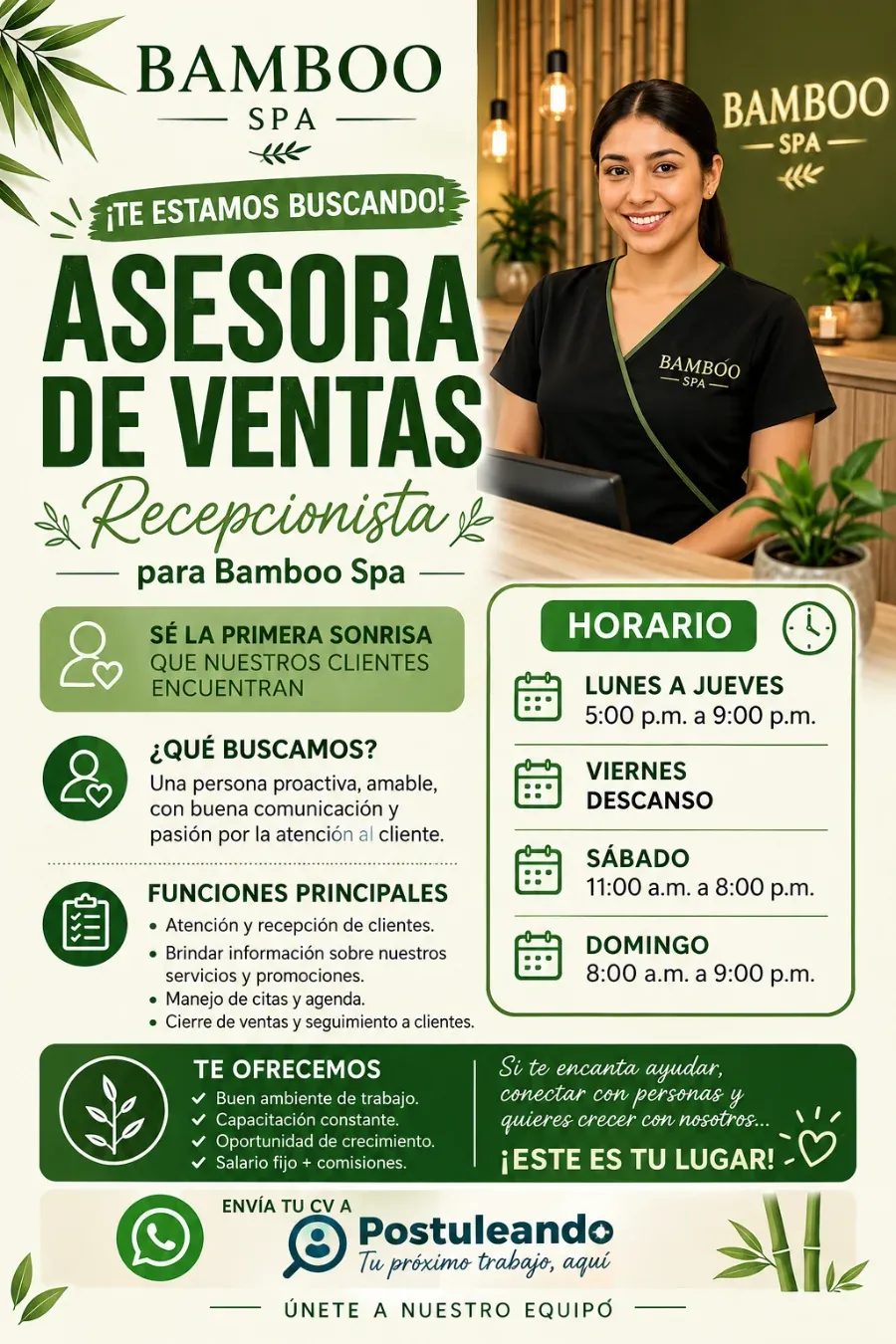 Aviso: ASESORA DE VENTAS — toca para verlo completo
