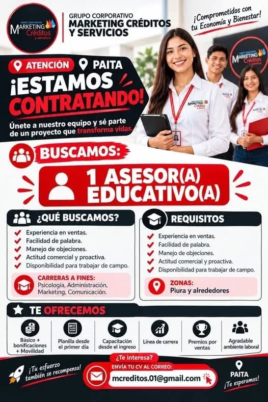 Aviso: ASESOR EDUCATIVO — toca para verlo completo