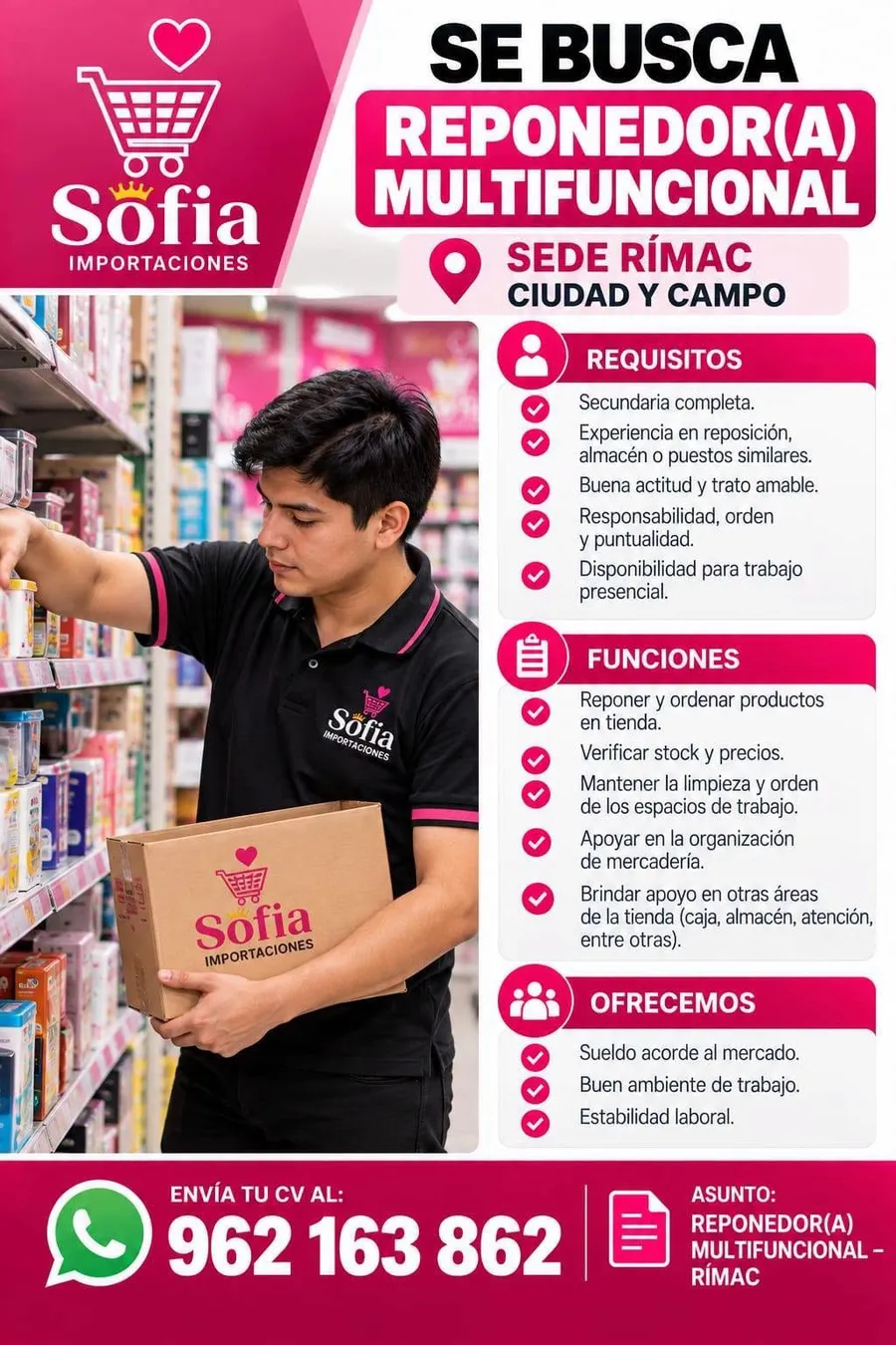 Aviso: REPONEDOR (A) MULTIFUNCIONAL — toca para verlo completo